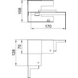GS-SI70110RW, NAROŻE WEWN. 70X110 CZ.B.
