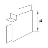 tehalit.LF Kąt płaski 18x45mm biały