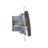 Simon 54 Przycisk „światło” z podświetleniem LED 16A z. śrub. brąz mat