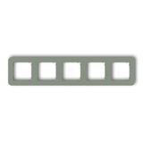 MINI Ramka uniwersalna pięciokrotna zaokrąglona z tworzywa szałwiowy