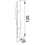 tehalit.WA Łącznik maskownic ABS bezhalogenowy 120mm lakierowanaier aluminium GV120LAN HAGER