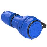 GNIAZDO PRZENOŚNE NAUTILUS 230V Z BOLCEM IP68 Niebieskie z bolcem 20241-b PCE