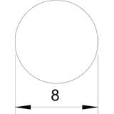 RD 8/ALU-T, DRUT ALUMIN.8MM JAKOŚĆ TORDI