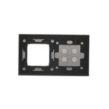 Simon 54 Touch Panel dotykowy S54 Touch 2 moduły 4 pola dotykowe + 1 otwór na osprzęt S54 srebrna mgła DSTR240/71 KONTAKT