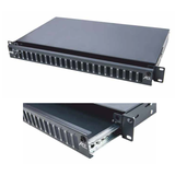 Panel 19'' 1U z frontem 12xSC duplex, na prowadnicy