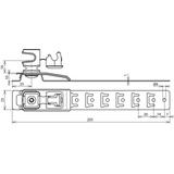 Wspornik dachowy UNIsnap wys. 16 mm, NIRO/ tworzywo, szary