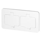 Hermetyczne gniazdo elektryczne podwójne prostokątne IP55 2x2P+Z(French) białe OR-GM-9047/W ORNO