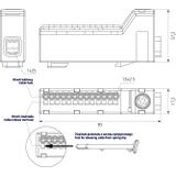Blok rozdzielczy bezgwintowy TLC14N 1,5-2,5 /25 niebieski 49.1402 OPATÓWEK