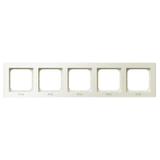 SONATA Ramka pięciokrotna do łączników IP-44 - kolor ecru