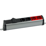 SIMON 480 TS48-230E220K0-40 Listwa poszerzona 2 gn. typ E; 2 gn. UPS i płytka 2xRJ45 keystone; złącz