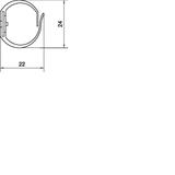KANAŁ GRZEBIENIOWY VK-FLEX 20,L=500MM,SZARY M5691 HAGER