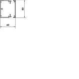 tehalit.LFE Kanał elektroinstalacyjny 40x60mm, materiał odporny na UV, biały