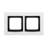 Simon 54 NATURE WMDZ-0120xS-082 Ramka 2-krotna Nature-Metal, INOX NERO, IP20/IP44. (IP44-należy zast DRN2/82 KONTAKT