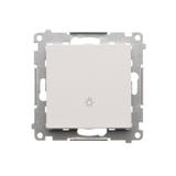 Simon 55 Przycisk zwierny /światło/ szybkozłączka Jasnoszary mat