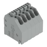 listwa zaciskowa do pł. drukowanych 5-bieg. szara raster 2,54 mm /85szt./ WAGO