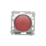 Simon 54 Sygnalizator świetlny LED – światło czerwone 230V srebrny mat DSS2.01/43 KONTAKT