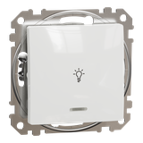 Sedna Design & Elements, przycisk światło z podświetleniem, biały