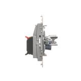 Simon 54 Gniazdo głośnikowe 2-krotne Przekrój przewodów dla wejścia i wyjścia 25 mm2 srebrny mat