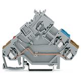 Złączka szynowa 3-przewodowa 2,5mm2 z LED do elementów wykonawczych LED czerwona /50szt./ 280-562/281-434 WAGO