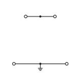 złączka dwupiętrowa L/rozłączalna 2,5 mm2 żółto-zielona/szara