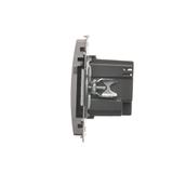 Simon Basic Ładowarka 2 x USB 2.1 A 5V DC 230V stal inox