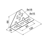 UTM/UTMO Uchwyt trójkątny