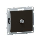 SUNO - Gniazdo TV - końcowe - 1.5 dB, Czarny, Legrand