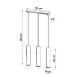 Sollux Lampa wisząca BORGIO 3L biały SL.0649