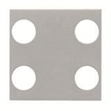 POKRYWA PRZYCISKU 2/4 KNX -KNX-SREBRNY