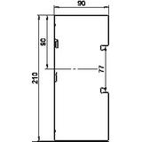 GS-A90210FS, Kanał podparapetowy asymetryczny