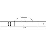 Torba z płótna żaglowego, dł. 1800 mm, fi 200 mm