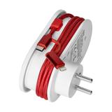 Adapter 1x z ładowarką USB (Typ A+C) 5V DC/ 3,4A z dodatkowym kablem ładującym (typ C + Light CS-2 O