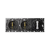 Simon 100 Zestaw 3-krotny: 2 gniazda+ 2 łączniki schodowe