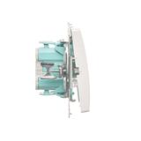 Simon Basic Przycisk dzwonek z podświetleniem LED 10A szybkozłączka biały