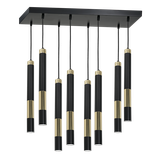 Milagro lampa wisząca Dallas 8xGU10 czarno/złota MLP6551