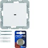 BERKER B.X/S.1 KNX RF quicklink Przycisk pojedynczy płaski biały 85655289 HAGER