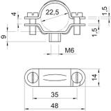 2900, ŚRUBOWA OBEJMA DYSTANS.PG16