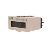 LICZNIK CZASU PRACY BEZ PRZYCISKU RESET, NAPIĘCIE WEJŚCIA LICZĄCEGO=110-230VAC/DC, PANELOWY