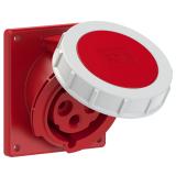 GNIAZDO TABLICOWE SKOŚNE POWER TWIST  32A 400V 3P+Z TWIST 80x97mm  IP67