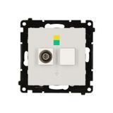 Simon 55 Gniazdo ekwipotencjalne pojedyncze Jasnoszary mat