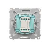 Simon Basic Przycisk pojedynczy rozwierny bez piktogramu 10A z. śrub. biały