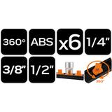 Uchwyty na nasadki 1/4'', 3/8'', 1/2'' 0zestaw 6 szt. NEO TOOLS GTX 08-002 GTX Poland