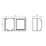 FALA Łącznik dwugrupowy świecznikowy + gniazdo pojedyncze wieczko przezroczyste - kolor biały