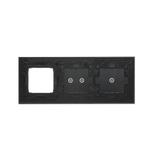 Simon 54 Touch Panel dotykowy S54 Touch 3 moduły 1 pole dotykowe + 2 pola dotykowe poziome + 1 otwór na osprzęt S54 księżycowa lawa DSTR3120/74 KONTAKT