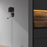 Milagro kinkiet Napoli E27 + LED 1W 90lm 4000K czarno/złoty ML6366