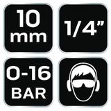 Złącze do węża 10 mm z gwintem M 1/4"