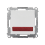 Simon 55 Sygnalizator świetlny LED – światło czerwone 230V Jasnoszary mat