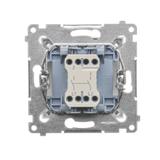 Simon 54 Łącznik dwubiegunowy 10A szybkozłączka biały