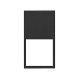 Simon 100 Ramka minimal pionowa 2-krotna 2x1/2 czarny mat