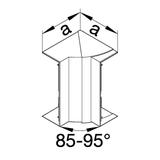 tehalit.BR65/BRS Kąt wewnętrzny 65x210 D, PC-ABS, biały